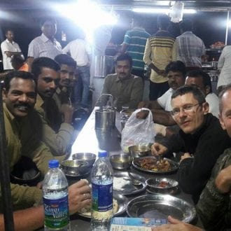 Munnar dinner with new freinds